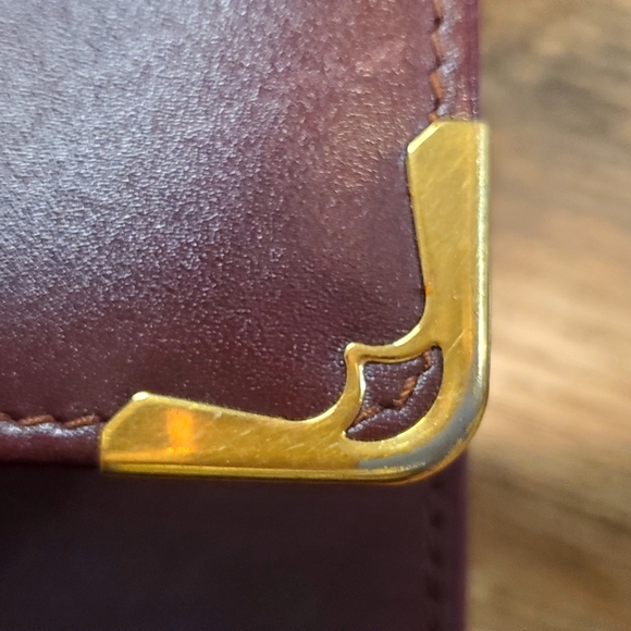 Cartier Log Must de Line Clutch Bordeaux Leather - Picture 3 of 10